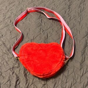 BBW Red Heart-Shaped Crossbody Bag